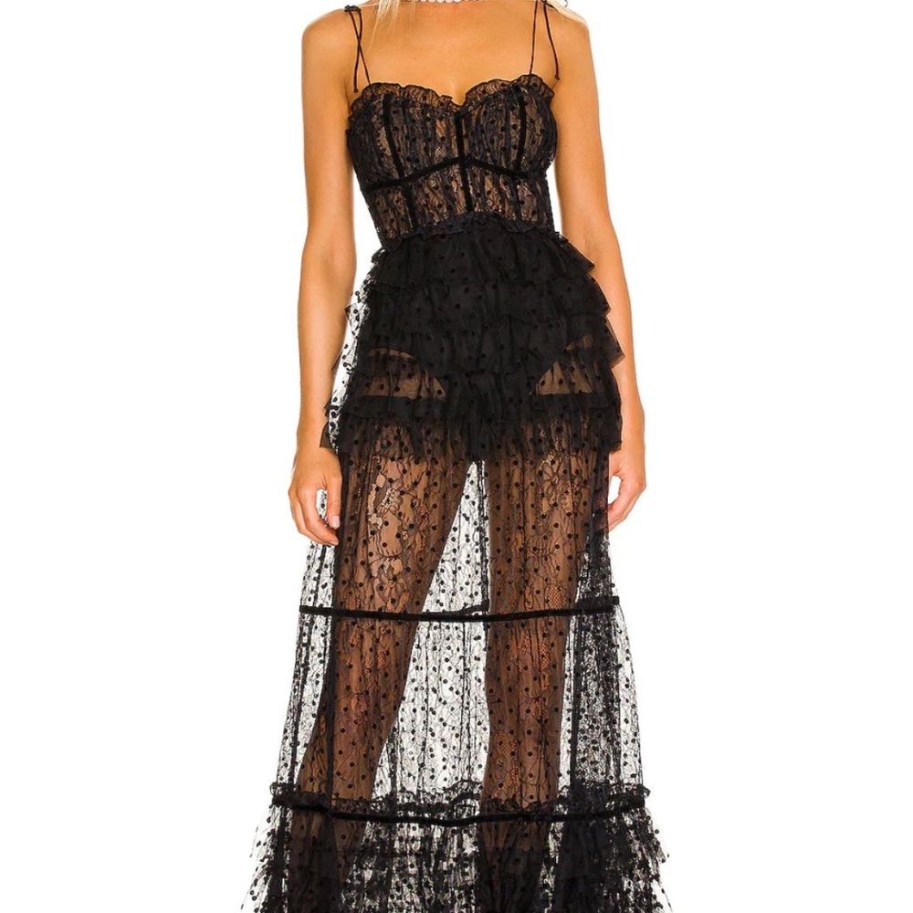 For Love & Lemons Jourdan Maxi Dress